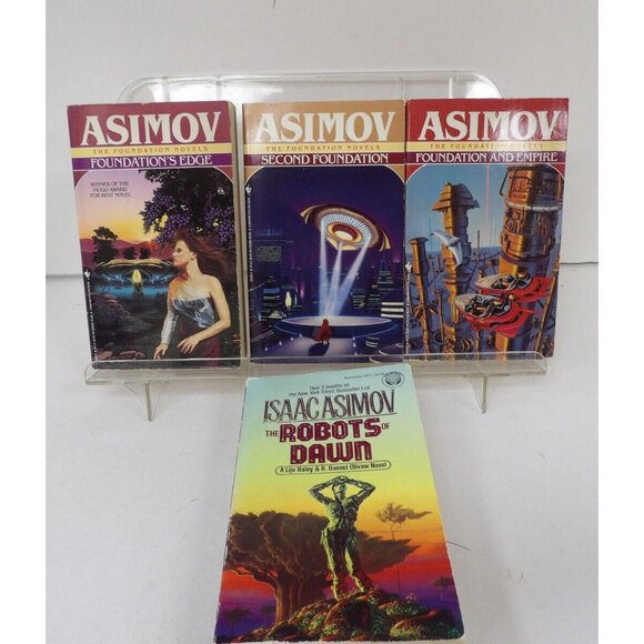 Isaac Asimov Lot of 4 Robots of Dawn Ballentine Books Foundation Books Bantam - Picture 1 of 9